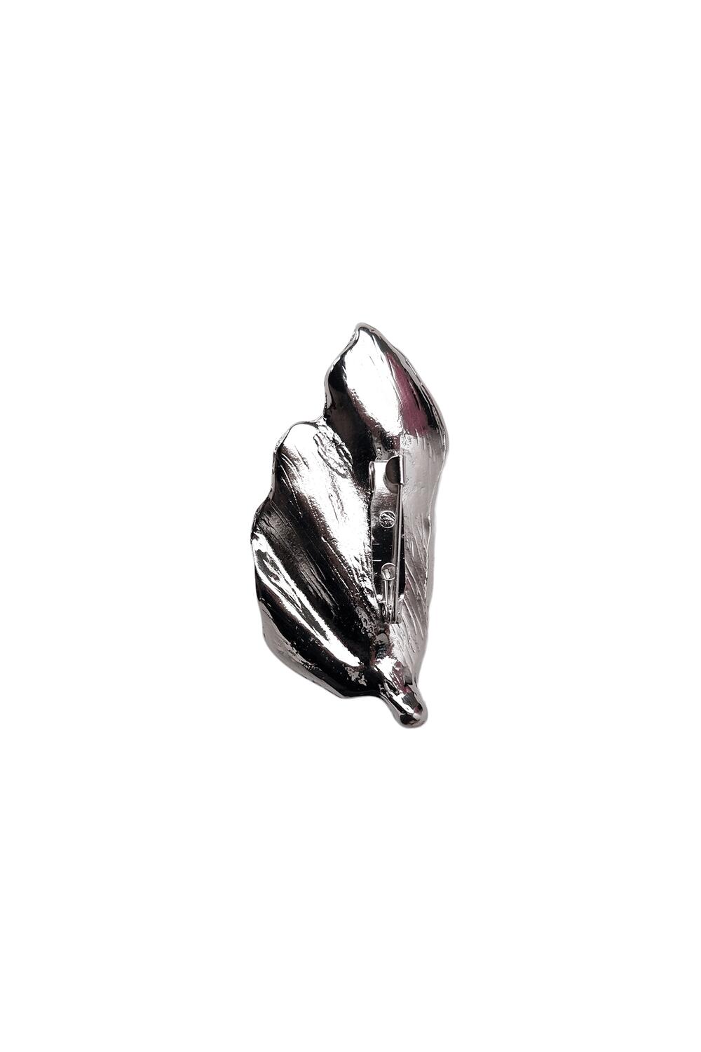 Wing broche - sølvfarvet